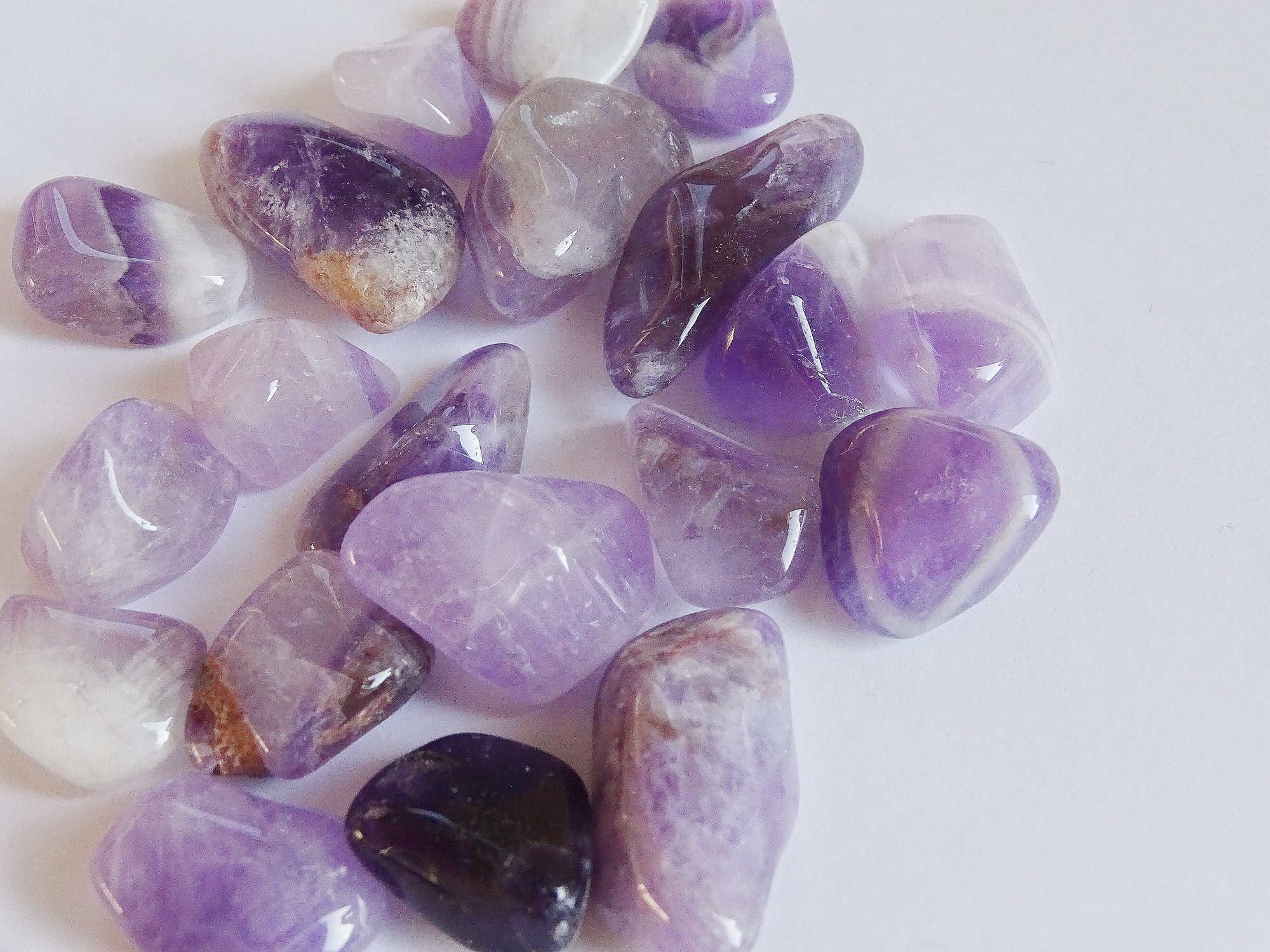 Purple gemstones, amethyst, mineral,